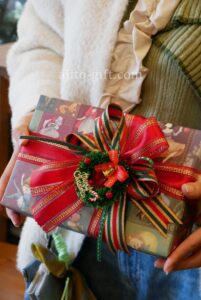 クリスマスプレゼントの布絵本